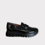 Wonders A-2494 Odisei 94 Black Patent Wedge