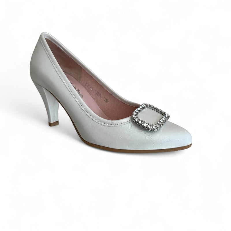 Le Babe Nappa Elegant Bianca Court Shoe