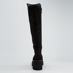 Paul Green Black Suede Knee High Boot