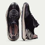 Hispanitas Kansas Black Leather Trainer