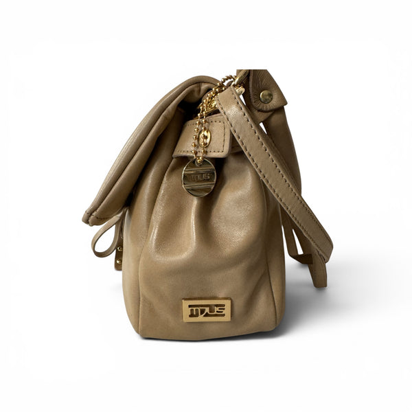 MJUS Camel Crossover Leather Bag