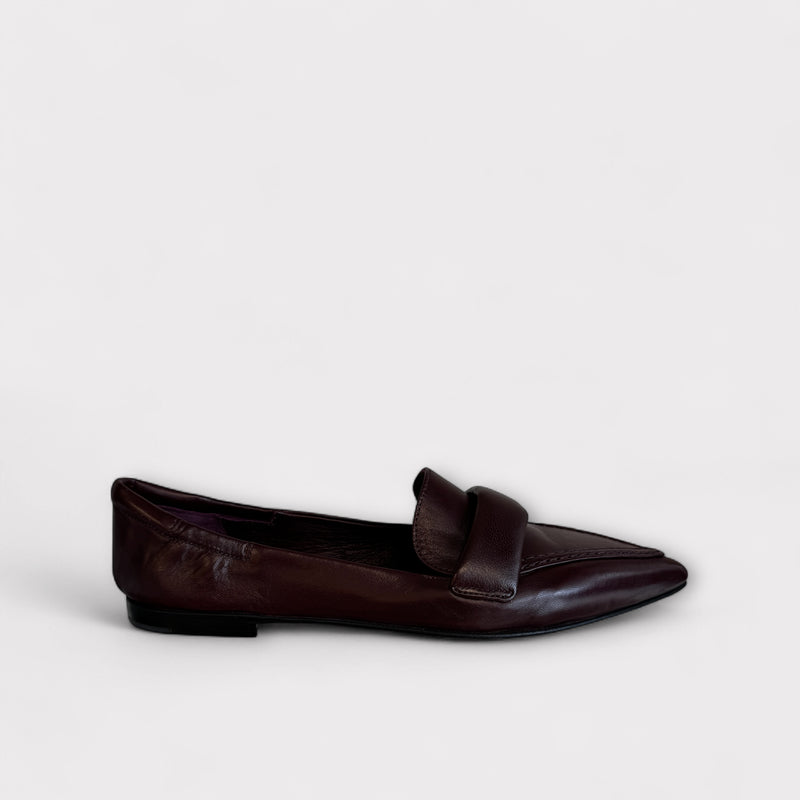 Pomme D’Or Burgundy Leather Loafer 1134