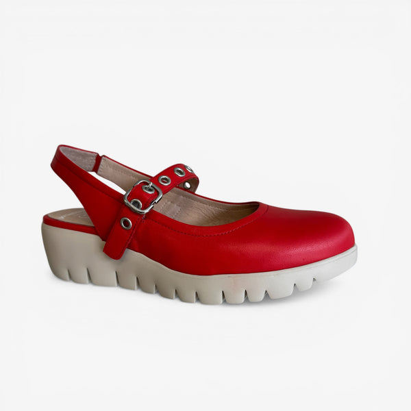 Wonders Red Slingback C-33353