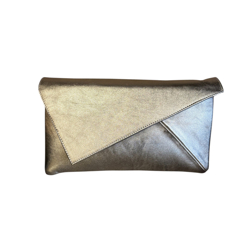 Marian Champagne Gold Clutch Bag