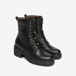 NeroGiardini Black Leather Platform Boot
