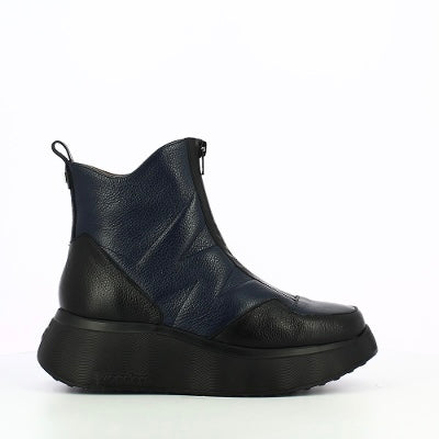 Wonders Beti Navy & Black Ankle Boot