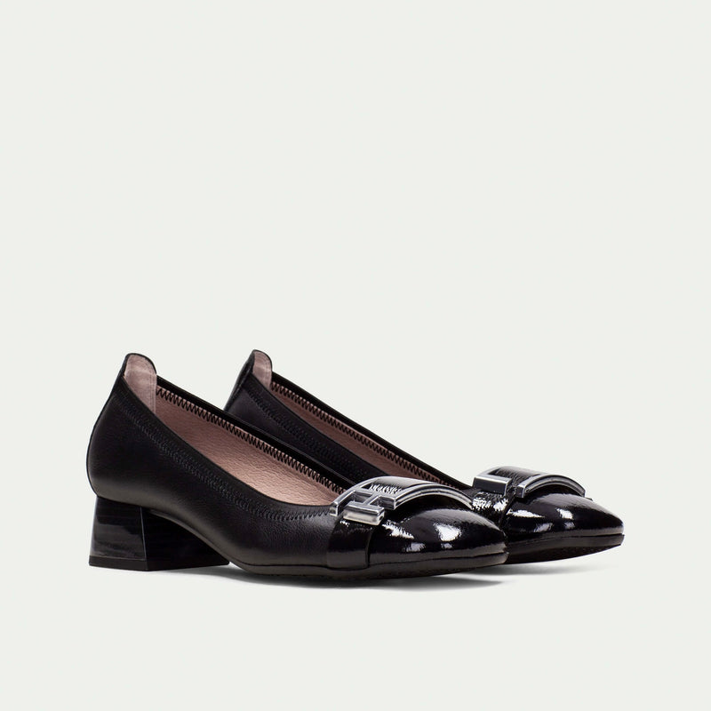 Hispanitas Manila Black Leather Shoe