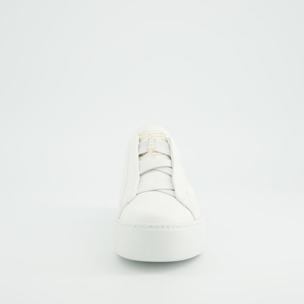 Paul Green 5529-039 White Slip On Trainer