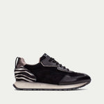 Hispanitas Kansas Black Leather Trainer