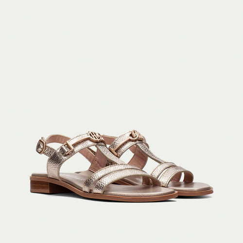 Hispanitas Gold Flat Sandal