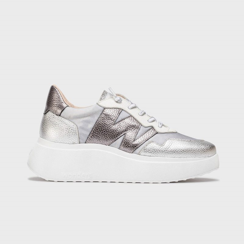 Wonders Zenit Silver Chunky Trainer