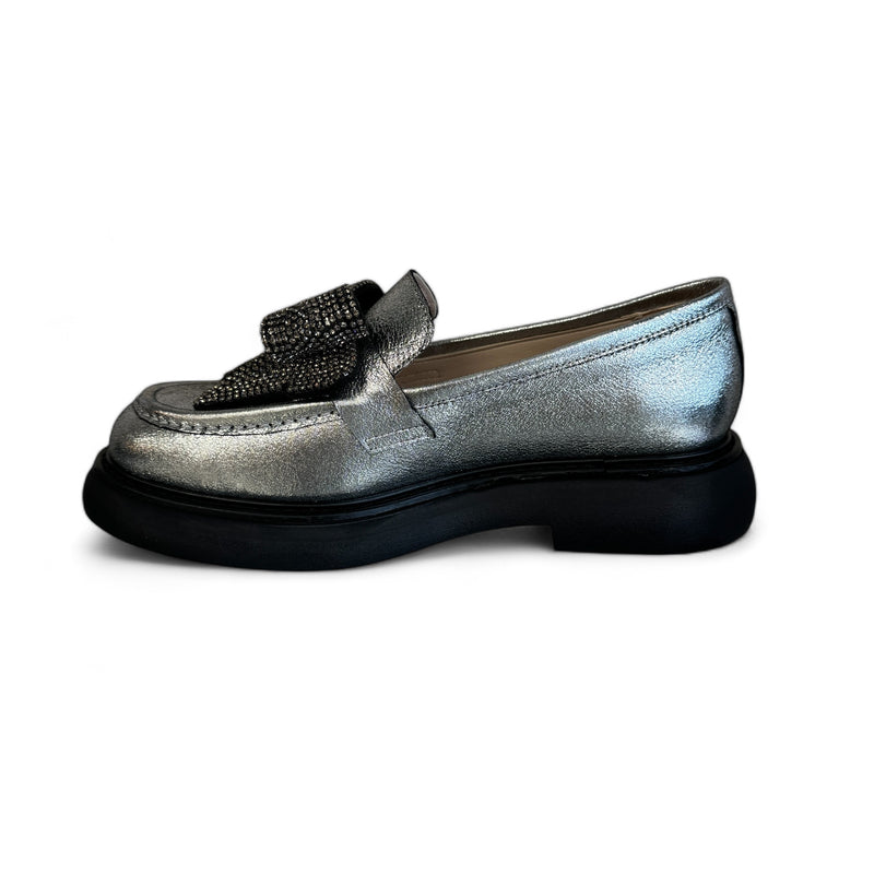 Marian Percival Silver Chunky Loafer