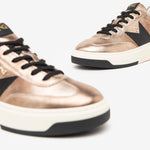 NeroGiardini Gold & Black Leopard Print Trainer