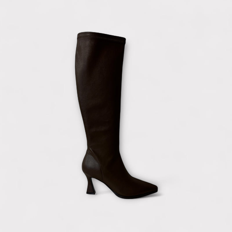 Pedro Anton Dublin Brown Stretch Knee High Boot