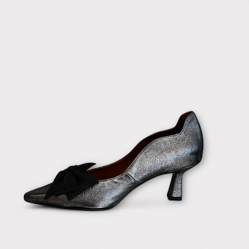 Marian Pewter Leather Court Shoe