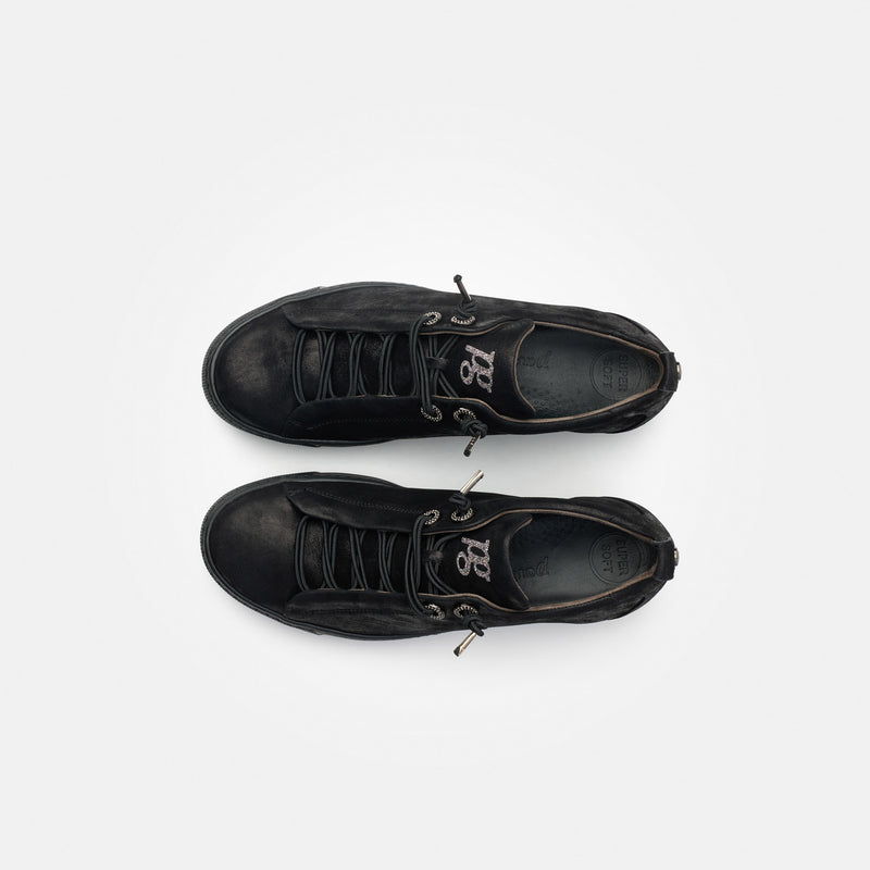 Paul Green Glossy Black Trainer