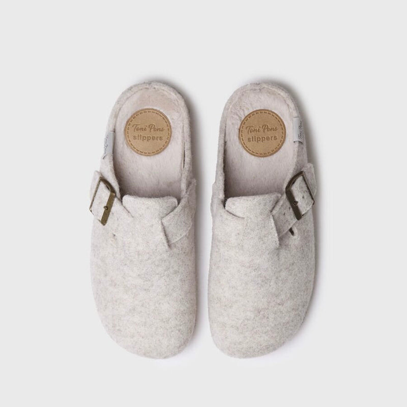 Toni Pons Mima Clog Slipper - Ecru
