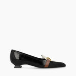 LODI Black & Ivory Patent Shoe