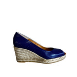 Marian Blue Peep Toe Wedge