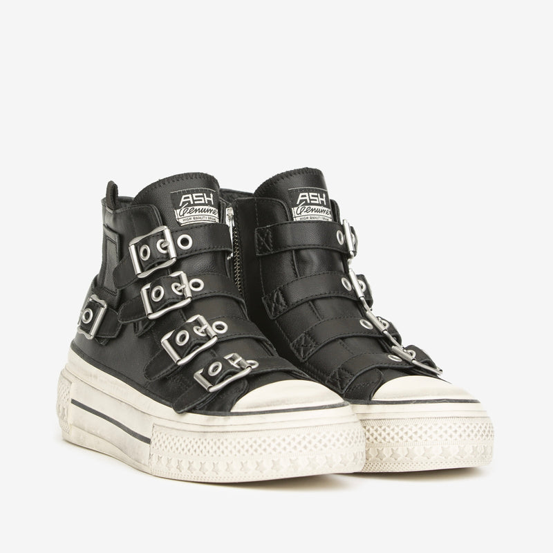 ASH Rainbow Black High Top Trainer