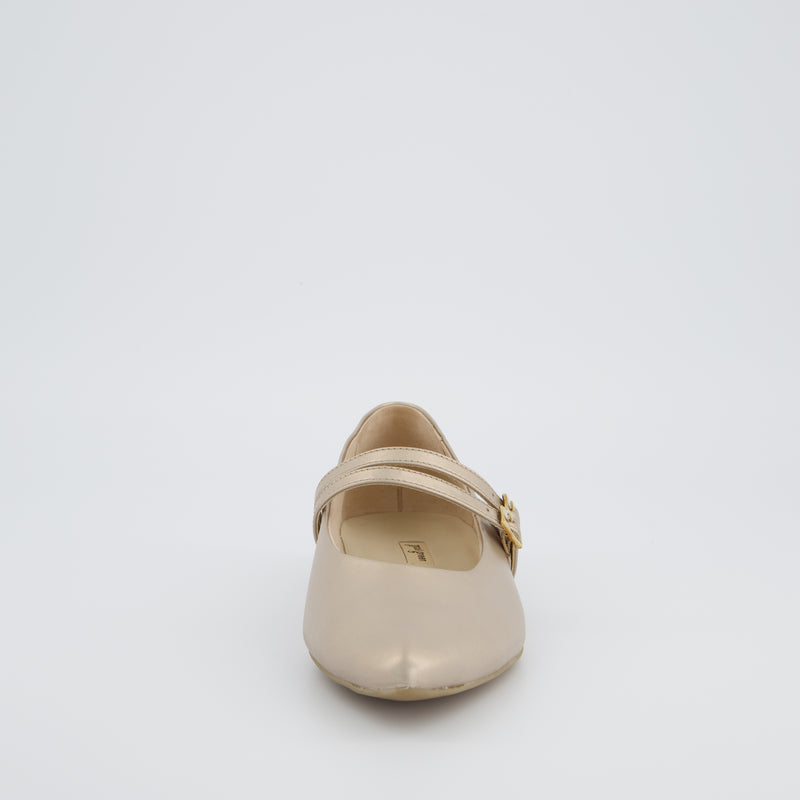 Paul Green Metallic Gold Ballerina