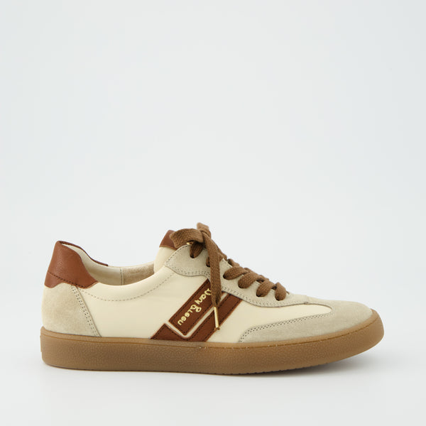 Paul Green 5437 Suede Biscuit Trainer