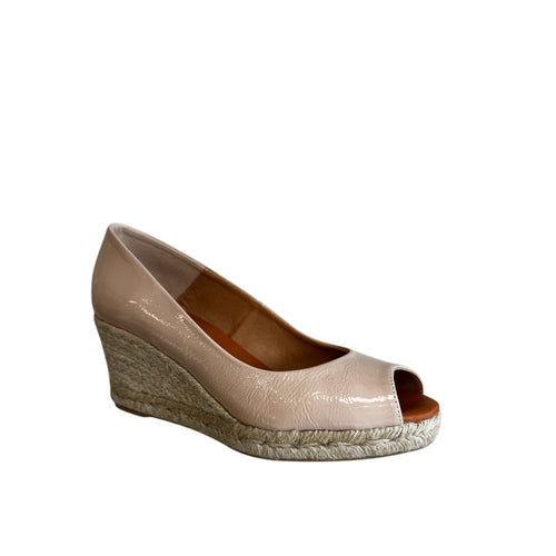 Marian Nude Peep toe Wedge Sandal