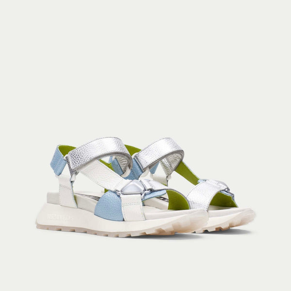 Hispanitas Ambar Silver & Blue Sandal