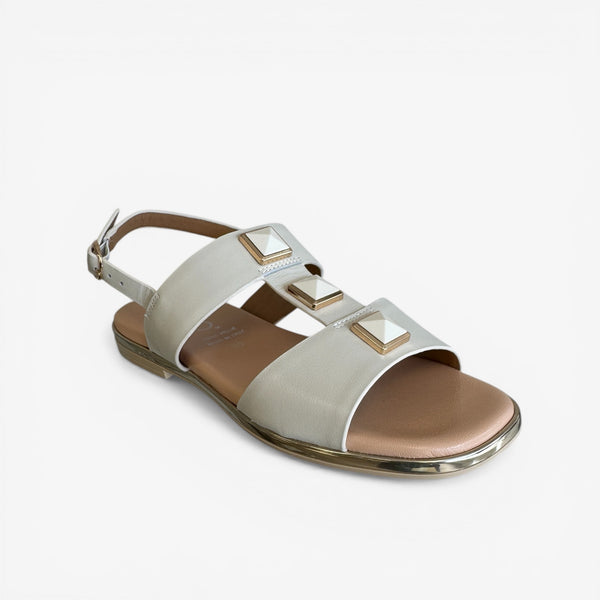 Repo Ivory Flat Sandal - 71261E6