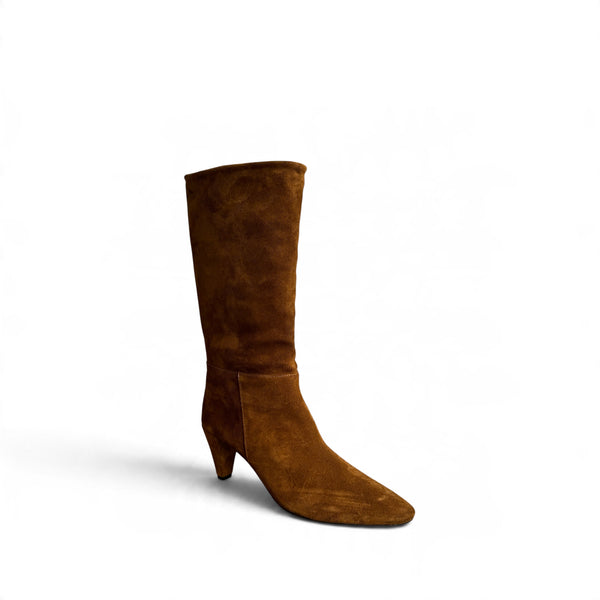 UNISA LAIA Tan Suede Midi Boot