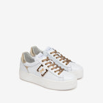 NeroGiardini White & Gold Trainer