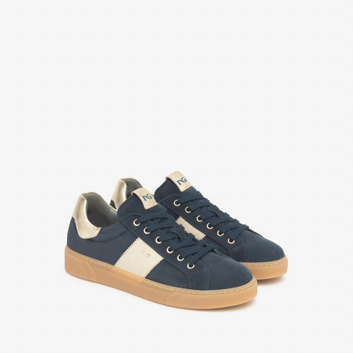NeroGiardini Navy Suede Trainer
