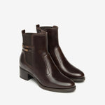 NeroGiardini Brown Leather Ankle Boot