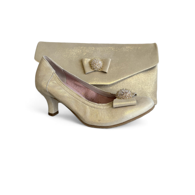 Le Babe Luce Platino (Gold) Court Shoe