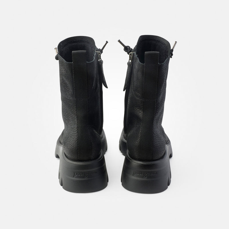 Paul Green Black Leather Boot