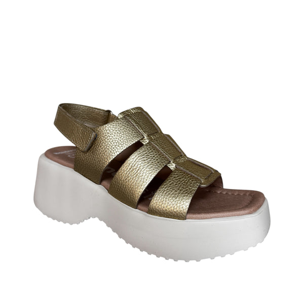 Wonders Nora Gold Chunky Sandal