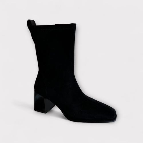 LODI Black Suede Sock Boot