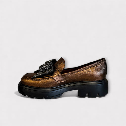 Marian Dark Gold Chunky Loafer