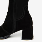 NeroGiardini Black Suede Knee High Boot