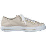 Paul Green Cream & Gold Leather Trainer