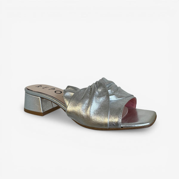 Repo Silver Mule Sandal