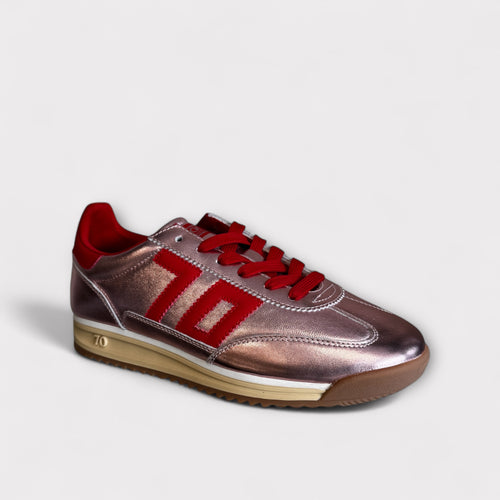 Back 70 Jogger Metallic Pink & Red Trainer