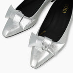 LODI Silver Low Heel Shoes