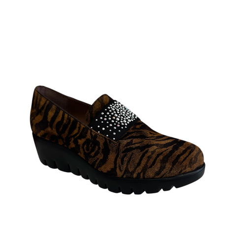 Wonders C-33158 Redford Tiger Print Wedge