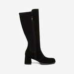 NeroGiardini Black Suede Knee High Boot