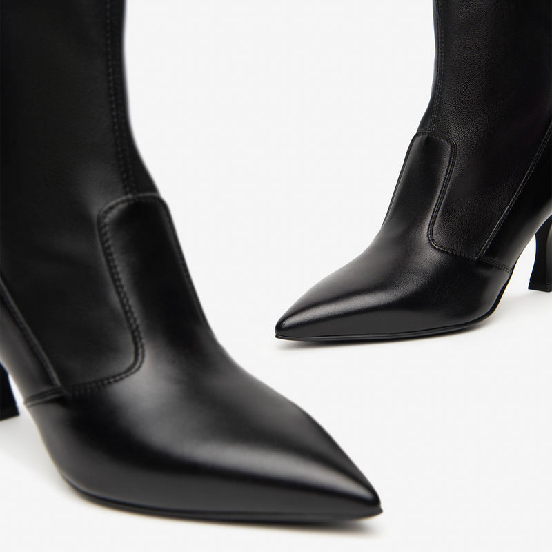 NeroGiardini Black Stretch Ankle Boot
