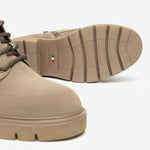 NeroGiardini Beige Suede Platform Boot