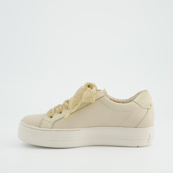 Paul Green 5430 Biscuit Leather Trainer