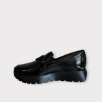 Wonders A-2494 Odisei 94 Black Patent Wedge