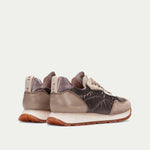 Hispanitas Kansas Taupe Suede & Leather Trainer